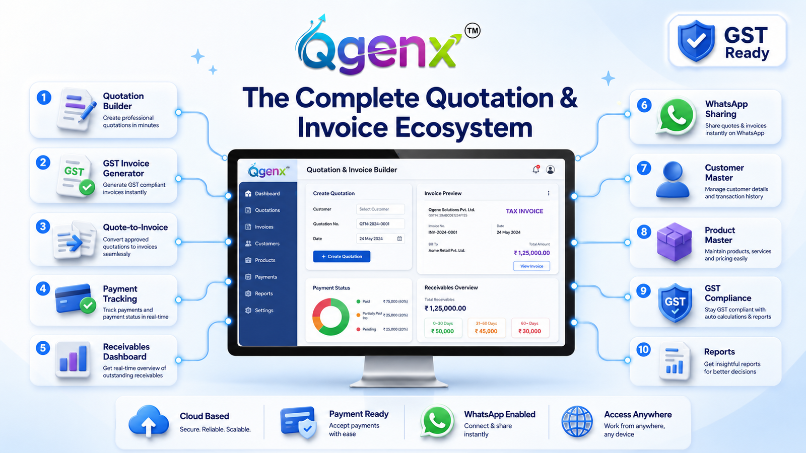 QGenx Quotation & Invoice Builder product image